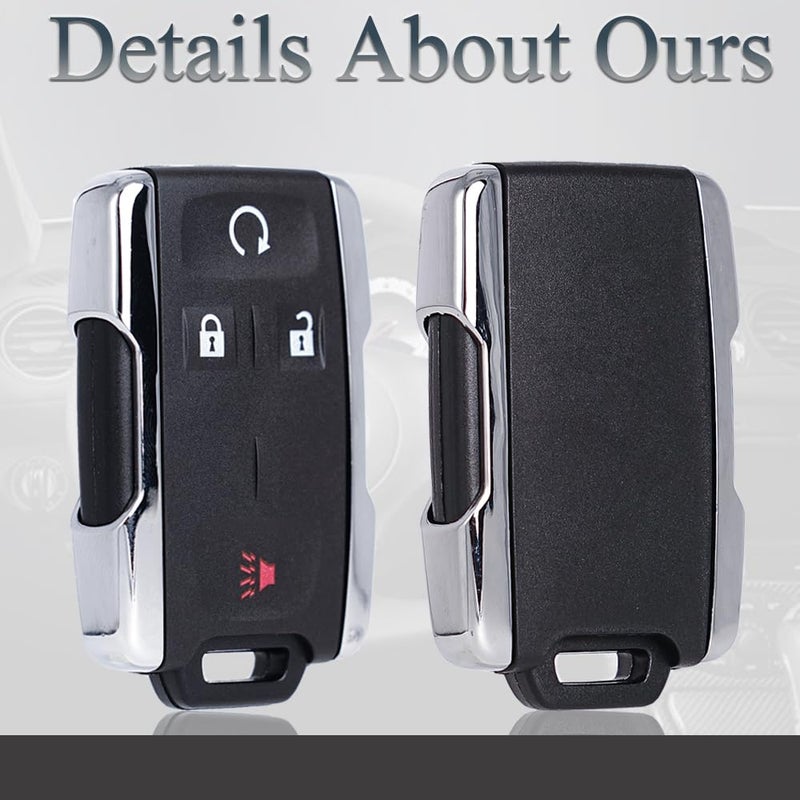 SUPALAND Key Fob Shell Case Replacement Fits for Chevy Silverado Colorado GMC Canyon Sierra 2014 2015 2016 2017 2018 2019 2020 2021 2022 2023 Keyless Entry Remote Control 4 Button Cover M3N-32337100 - Image 5