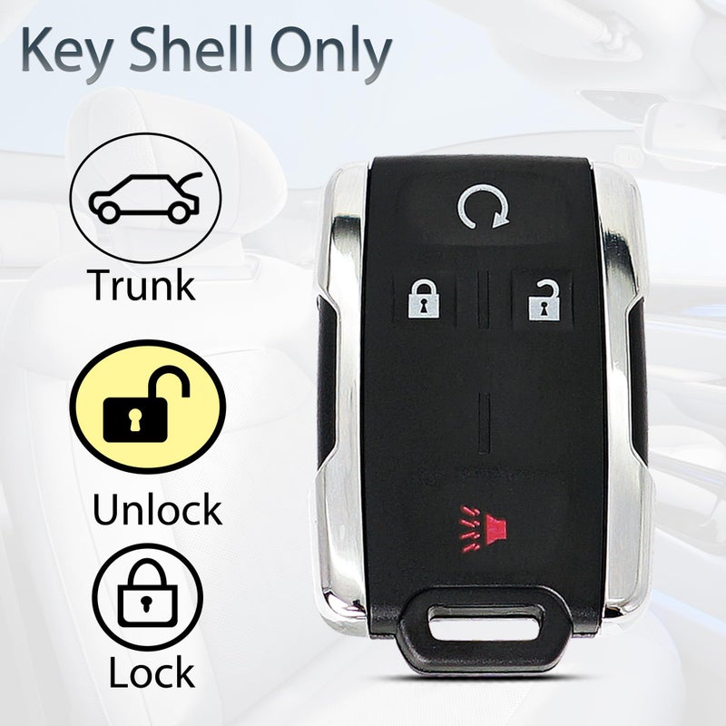 SUPALAND Key Fob Shell Case Replacement Fits for Chevy Silverado Colorado GMC Canyon Sierra 2014 2015 2016 2017 2018 2019 2020 2021 2022 2023 Keyless Entry Remote Control 4 Button Cover M3N-32337100 - Image 2