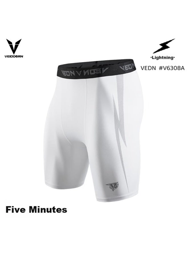 Veidoorn Basketball Compression Pants Men'S Sports Training Fitness Breathable High Elasticity Compression Pants Running - Image 1