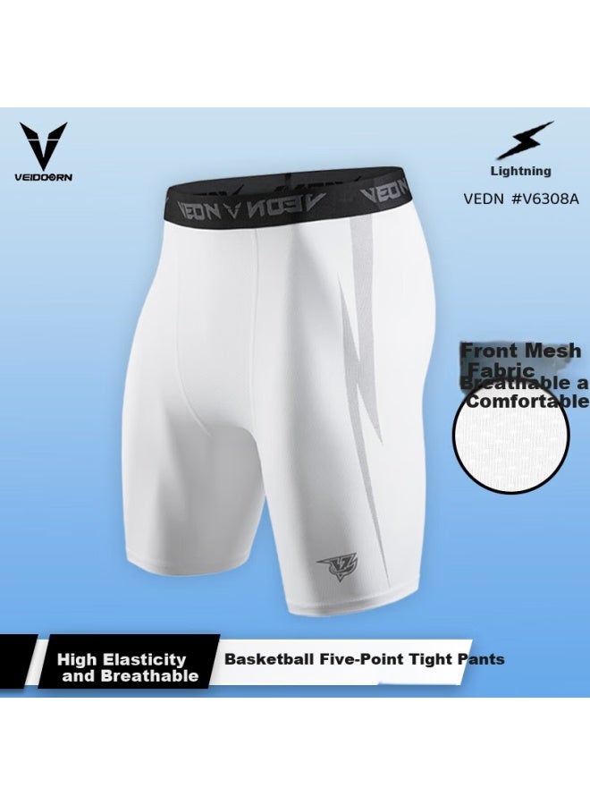 Veidoorn Basketball Compression Pants Men'S Sports Training Fitness Breathable High Elasticity Compression Pants Running - Image 2