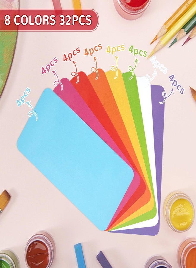 Nitelemn 32 Pcs Dry Erase Magnetic Labels, 4.2 x 2.1 Reusable Writable Name Tags Magnetic Label Stickers for Whiteboard, Refrigerator, Locker Classroom Office Home (Rainbow) - Image 4