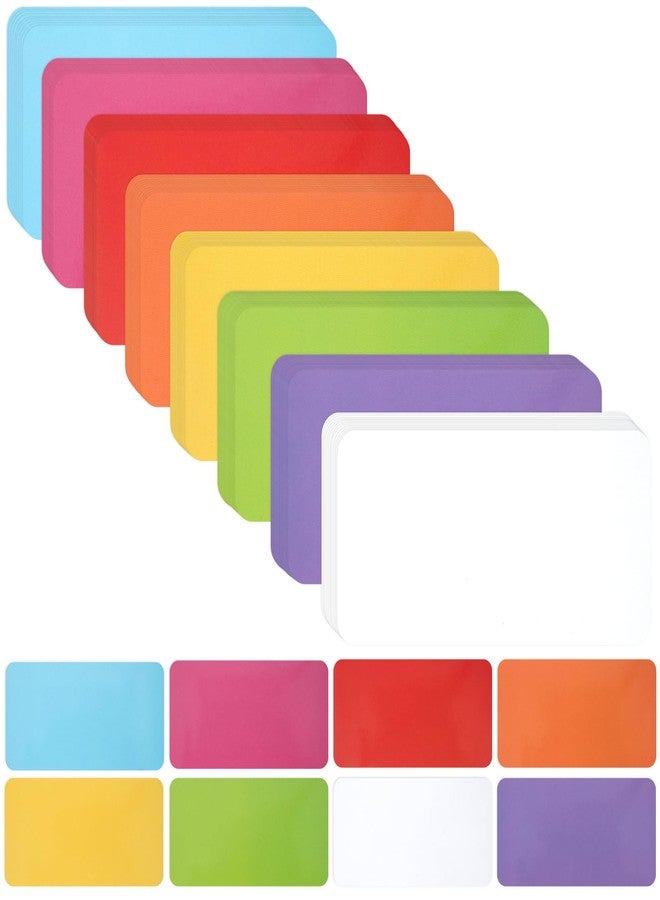 Nitelemn 32 Pcs Dry Erase Magnetic Labels, 4.2 x 2.1 Reusable Writable Name Tags Magnetic Label Stickers for Whiteboard, Refrigerator, Locker Classroom Office Home (Rainbow) - Image 1