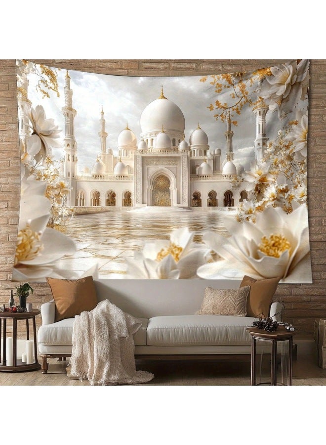 لافتة عيد مبارك - قماش خلفية للعيد - 11، 180×230 (قماش مصقول مستورد) - لوازم الحفلات، ديكور حائط منزلي، هدية العيد - Image 3