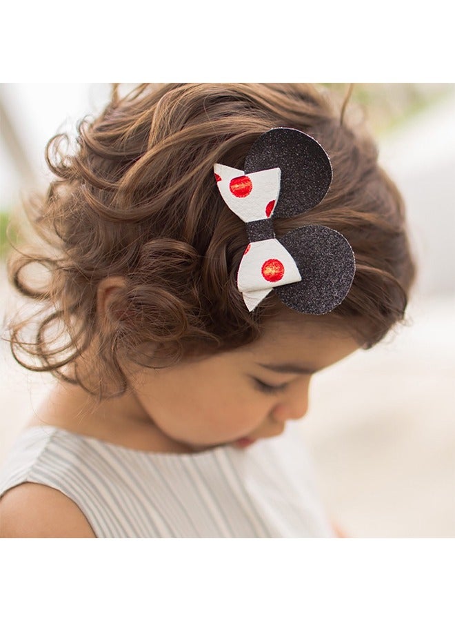 2 Pcs Hair Bows with Alligator Clips - Colorful and Safe Hair Accessories for Baby Girls, Toddlers, and Kids - Image 2