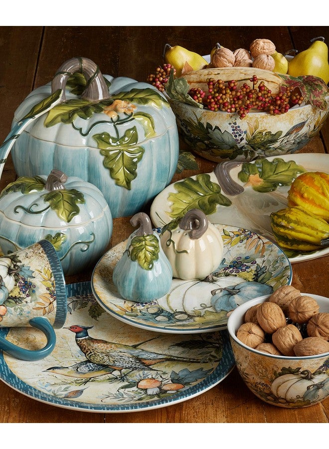 Certified International Certified International Harvest Gatherings 9" Salad/Dessert Plates, Multicolor, Medium, Set of 4  - Image 5