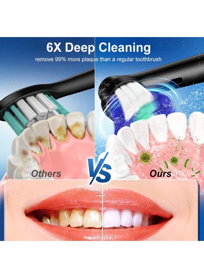 Rotating Electric Toothbrush for Adult Teeth whitening Teeth Brushes 3D round head soft brush Rechargeable Electric Toothbrush - Image 5