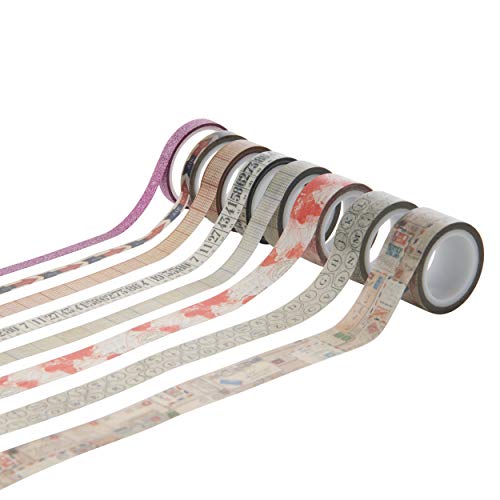 Tim Holtz Design Tape Idea-Ology, Postal, 8 Adhesive Rolls, Various Sizes (TH93357) - Image 3