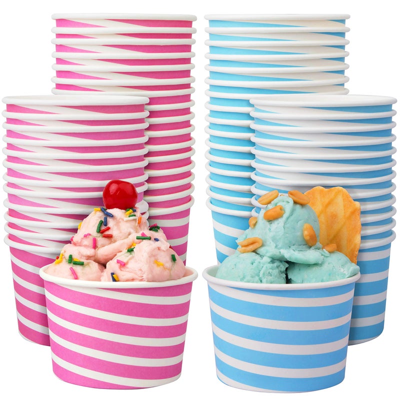 Gender Reveal Cups  Pink and Blue Gender Reveal Party Cups  Perfect For Gender Reveal Parties Ice Cream Sundae Cups Quality Disposable Dessert Bowls and Party Supplies Cups 8 oz Pack of 50