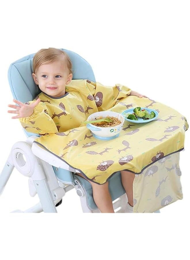 erorex - Baby Weaning Bibs Coverall Baby Feeding Bibs Long Sleeves Bib With Waterproof Waterproof Anti Dirty - Image 1
