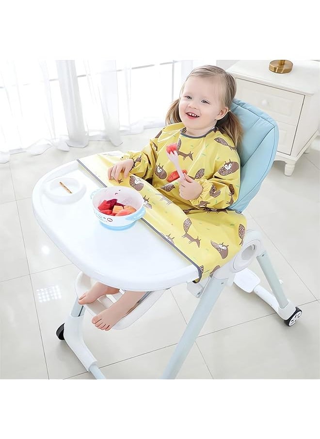 erorex - Baby Weaning Bibs Coverall Baby Feeding Bibs Long Sleeves Bib With Waterproof Waterproof Anti Dirty - Image 1