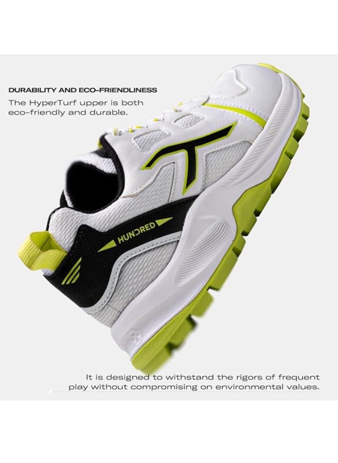 HUNDRED HyperTurf Cricket Shoes | Unisex | TerraSpike Rubber Studs | Vegan Leather/HexaFoam | Lightweight & Highly Durable | Embedded Support Plate for Stability  - Image 3