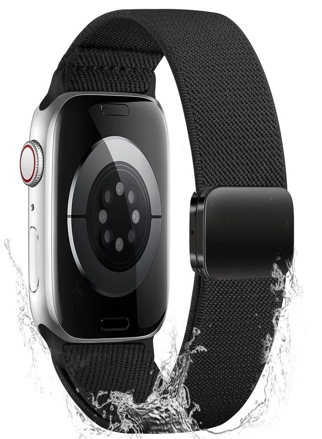 Getino Stretchy Nylon Band Compatible with Apple Watch Bands for Men Women 44mm 45mm 42mm 46mm 49mm 40mm 38mm 41mm, Magnetic Clasp Waterproof Soft Elastic Sport Strap for iWatch Series 11 10 9 8-1 Ultra 3 SE - Image 1