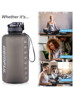 GEMFUL 2.2l Big Water Bottle 2.2 Litre with Handle Leak Proof BPA Free Large Capacity Daily Drinks Jug for Gym Fitness Sport Outdoor  - Image 5