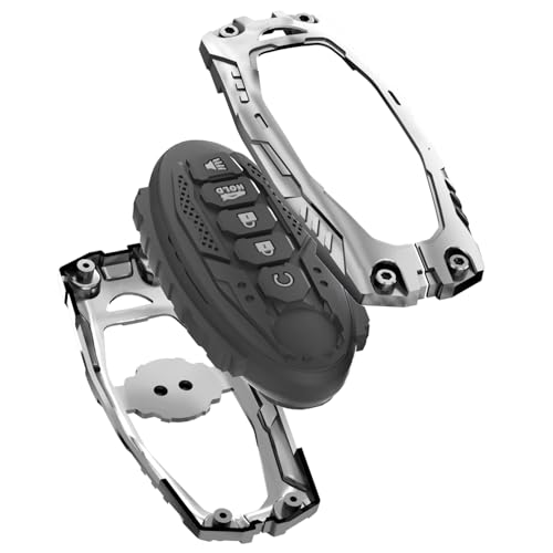 AYGUCEKE Heavy Duty Key Fob Cover for Nissan Altima Armada Maxima Murano Pathfinder Rogue Titan Armada Versa Sentra Zinc Alloy Keyless Entry Key Fob Case Protector with Keychain 5 Buttons (Silver) - Image 4