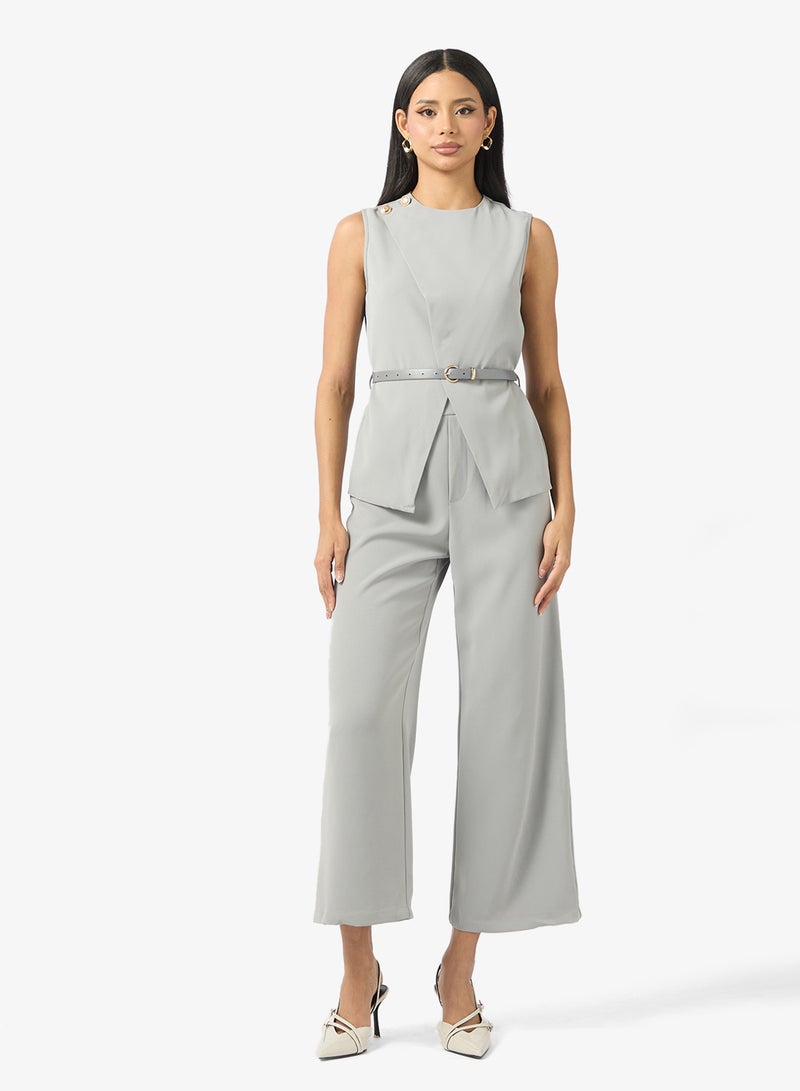 ELLA Sleevless vest & Pant Set - Image 1