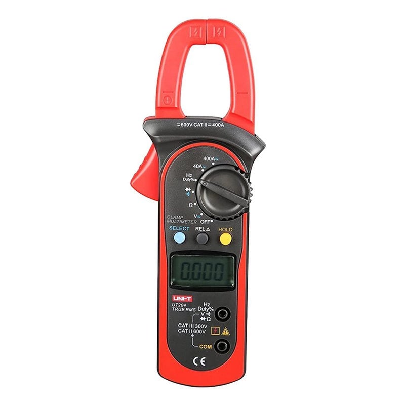 UNI-T UT204+ Digital Clamp Meter - True RMS, 600A AC-DC, Temperature Measurement - Image 1