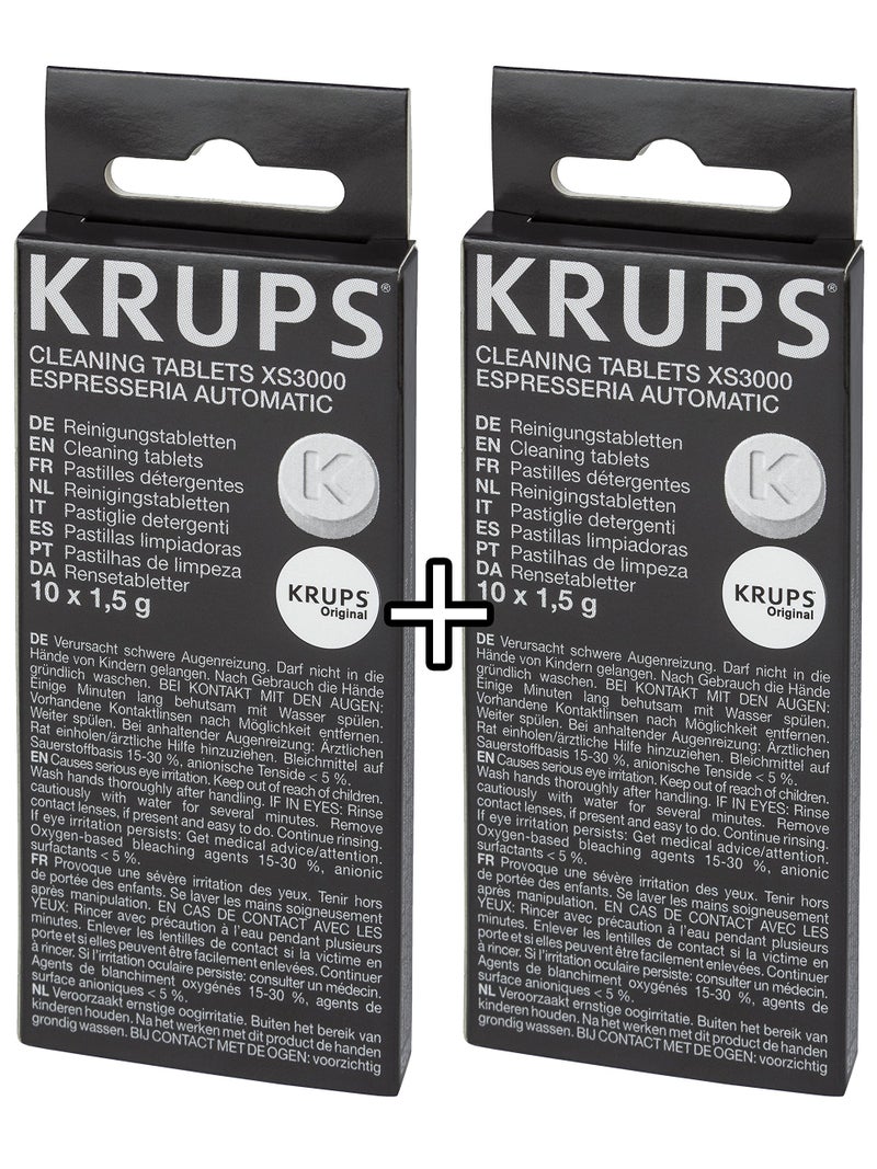 KRUPS XS3000 Cleaning Tablets for KRUPS Fully Automatic Machines 2 Pack - Image 3