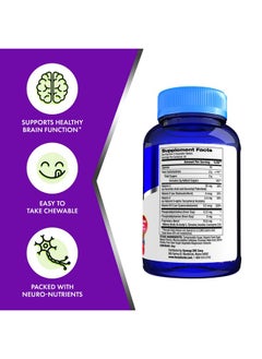 Focus Factor Focus Factor Kids Complete Daily Chewable Vitamins: Multivitamin & Neuro Nutrient (Brain Function) w/Vitamin B12, C, D3-60 Count  - Image 1