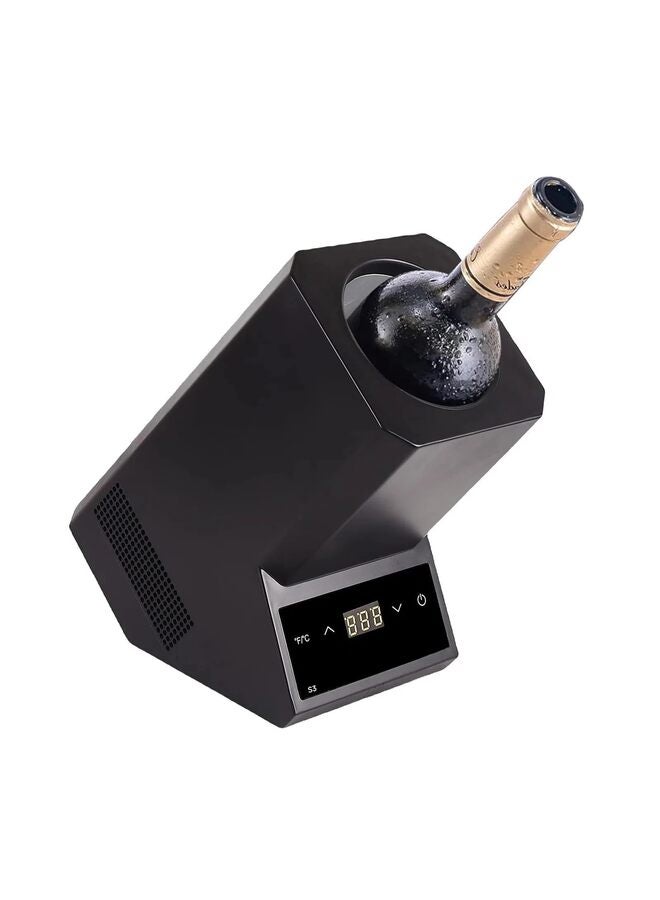 مبرد نبيذ جافيوست، مبرد نبيذ كهربائي لزجاجات نبيذ سعة 750 مل وبعض زجاجات الشمبانيا، مبرد زجاجة نبيذ واحدة يحافظ على البرودة لمدة تصل إلى 24 ساعة، مبرد محمول بدون ثلج في الحفلات، هدية لمحبي النبيذ - Image 1