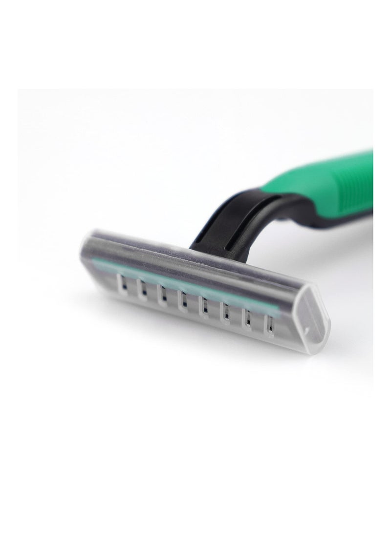 SYOSI 100PCS Bulk Disposable Twin Blade Razors, Twin Blade Disposable Razors Economical Shaving Razors Wholesale Men's Shaving Razors for Shaving Safety Hotel Guest House Travel Home Use Portable - Image 5