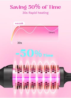 wavytalk Wavytalk Thermal Brush, 1.5 inch Heated Round Brush for Blowout Look, Dual Voltage, Rose Gold, Ceramic Tourmaline, Ionic Technology, 5 Temperature Settings  - Image 5