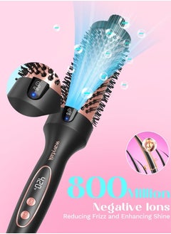 wavytalk Wavytalk Thermal Brush, 1.5 inch Heated Round Brush for Blowout Look, Dual Voltage, Rose Gold, Ceramic Tourmaline, Ionic Technology, 5 Temperature Settings  - Image 2