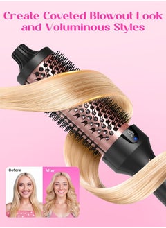 wavytalk Wavytalk Thermal Brush, 1.5 inch Heated Round Brush for Blowout Look, Dual Voltage, Rose Gold, Ceramic Tourmaline, Ionic Technology, 5 Temperature Settings  - Image 3