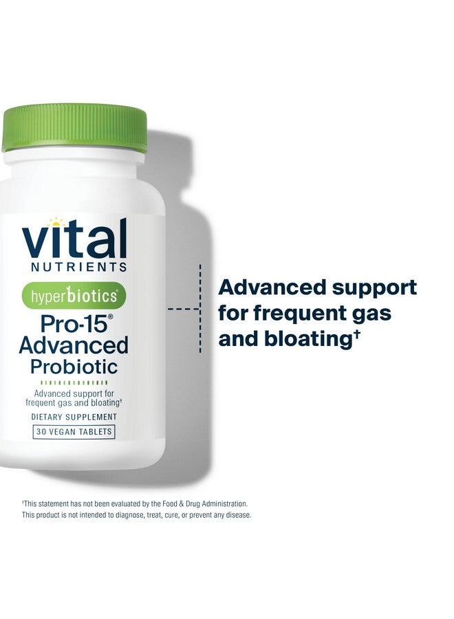 Hyperbiotics Vital Nutrients Pro-15 Advanced Probiotics for Women and Men | 15 Strains + Kiwifruit | Clinically Studied Daily Probiotics for Digestive Health, Gas, & Bloating | 30 Vegan Tablets - Image 3