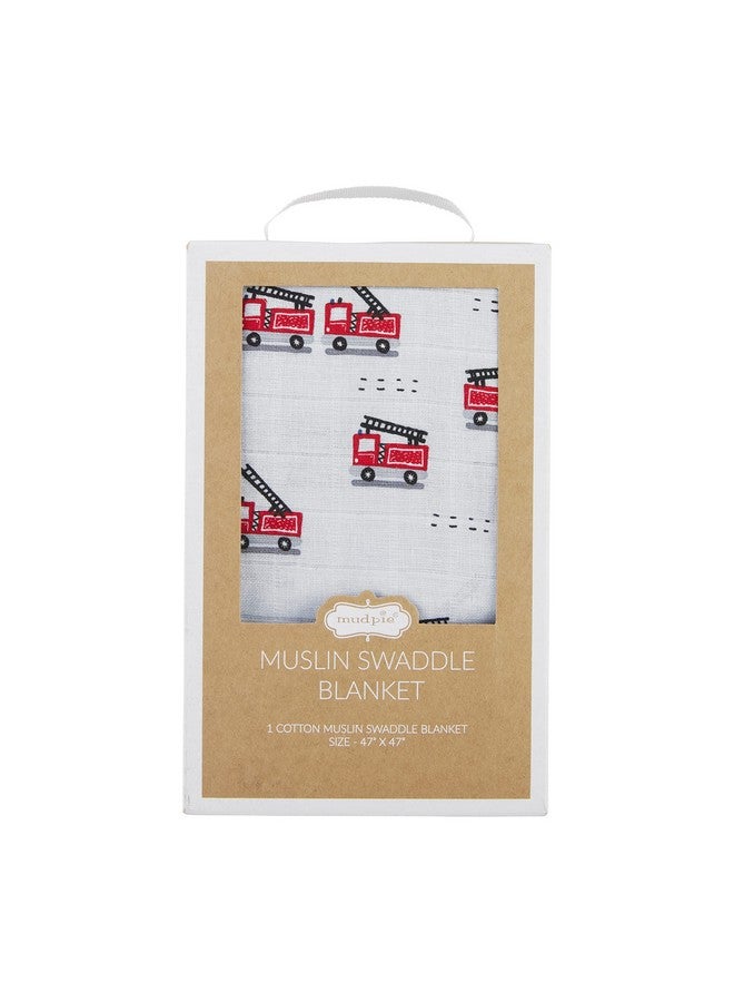 Mud Pie Fire Truck Swaddle, Fire Truck - Image 2