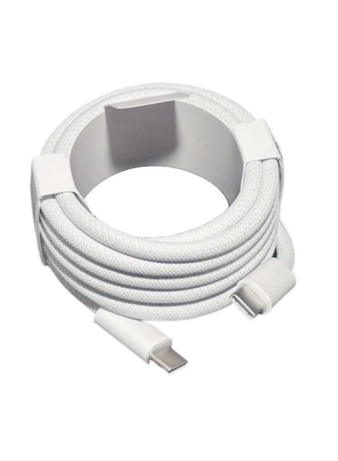 كابل شحن USB-C بقدرة 240 وات 2 متر متوافق مع آيفون 16 و15 تاب سى x تاب سى - Image 2