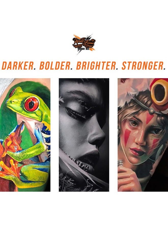 WORLD FAMOUS TATTOO INK Limitless - Deep Black Tattoo Ink - Professional Tattoo Ink & Tattoo Supplies - Skin-Safe Permanent Tattooing in Bold Shades - Vegan & Non-Toxic (1 oz) - Image 3