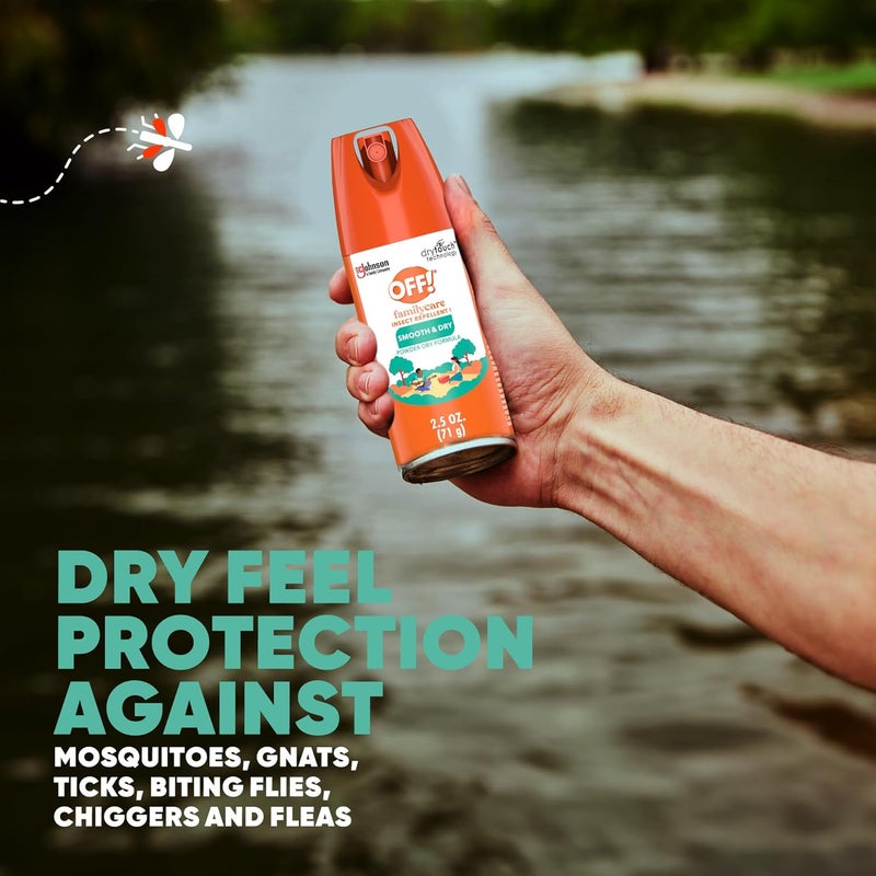 OFF! FamilyCare Smooth & Dry Insect Repellent Spray, 2.5 oz - Image 3