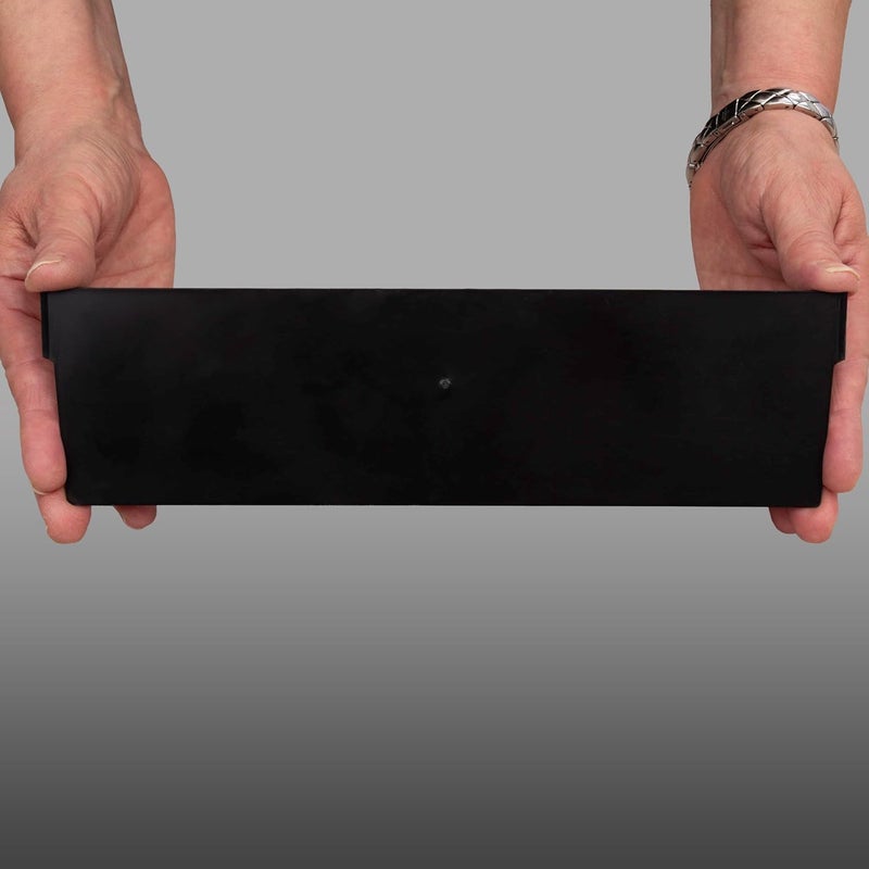 AkroMils 40170 Plastic Width Dividers for 4" Tall Shelf Bins Models 30170, 30178, and 30174, Custom Storage Inserts for Tools, Crafts & Supplies, 24-Pack, Black - Image 2