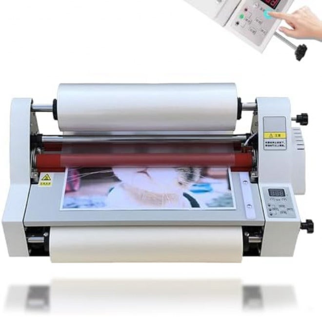 Automatic Thermal Roll Laminator with Digital Display and Temperature Control for Office, Home, and School Use - Image 1