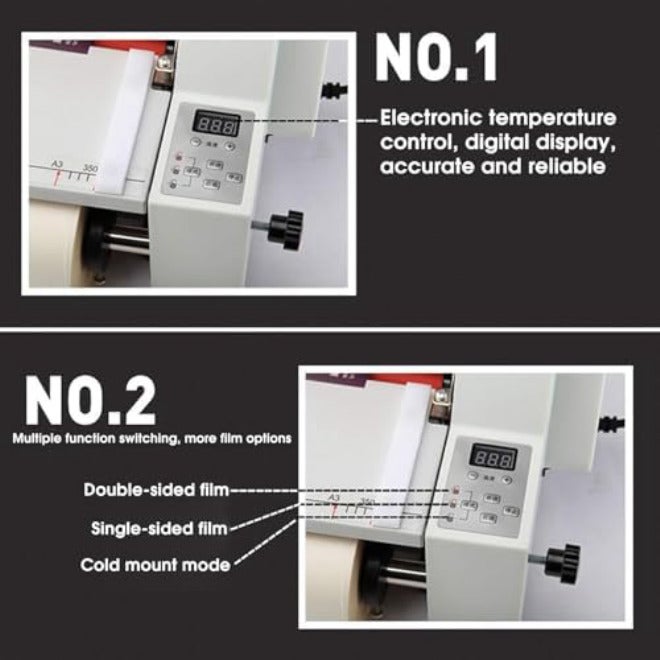 Automatic Thermal Roll Laminator with Digital Display and Temperature Control for Office, Home, and School Use - Image 4