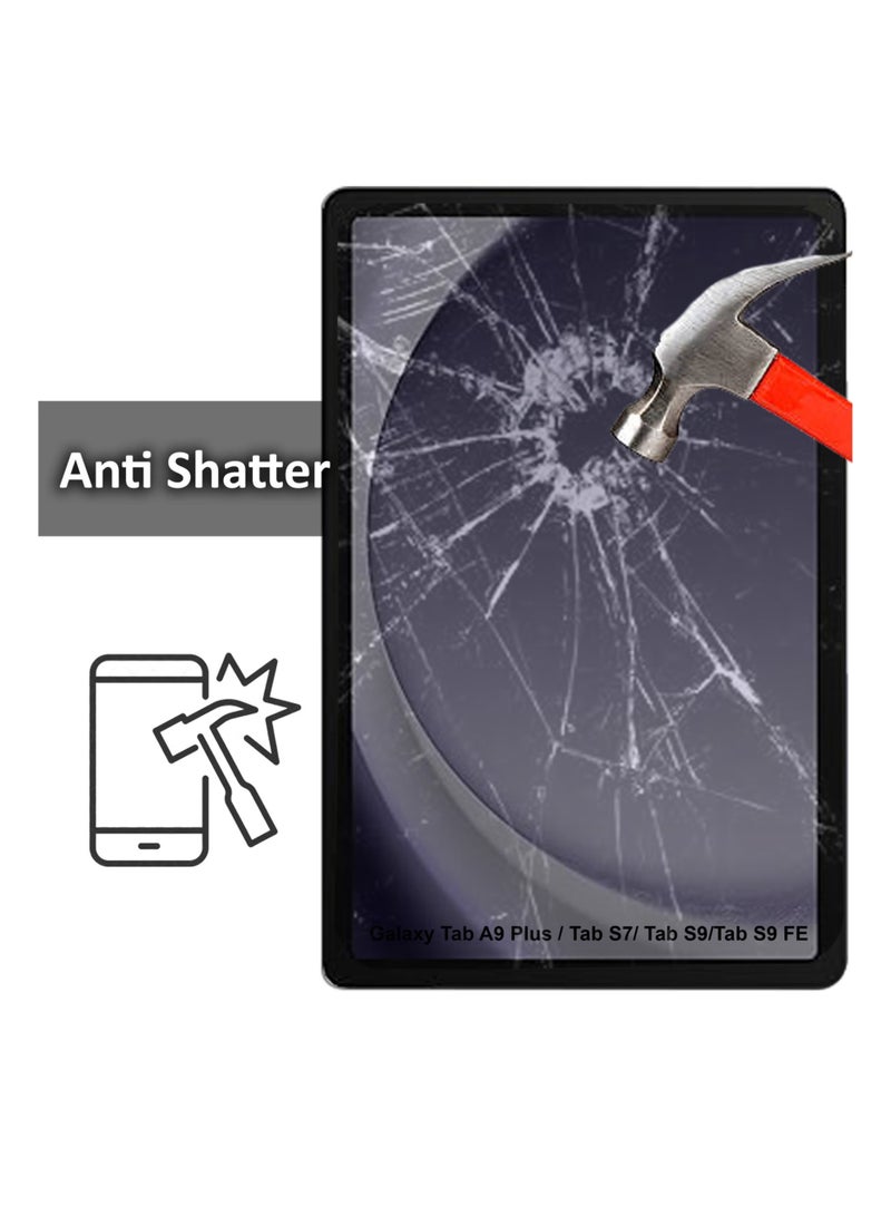 Waldic Samsung Galaxy Tab A9 Full Cover Matte Ceramic Privacy Screen Protector - Explosion-Proof, Anti-Bubble, Anti-Fingerprint | Flexible Privacy Nano Ceramic, Anti-Peeping, Edge-to-Edge Coverage, High Transparency, Delicate Touch, Easy Installation  - Image 3
