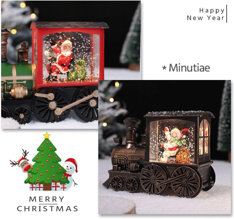 klarako Christmas LED Light Train Adornment Creative Desktop Decor Home Layout Prop Christmas Decorations Christmas Home Decor Warm Light Decoration Mall Bar Layout (C) - Image 4