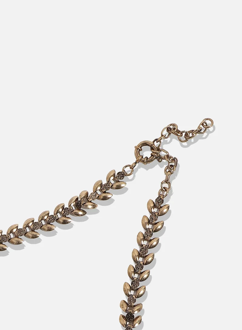 SOHI Designer Statement Stone Artificial Necklace Jewellery