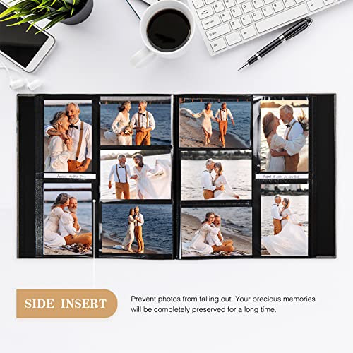 potricher Linen Hardcover Photo Album 4x6 600 Photos Large Capacity for Family Wedding Anniversary Baby Vacation (Gray, 600 Pockets) - Image 3