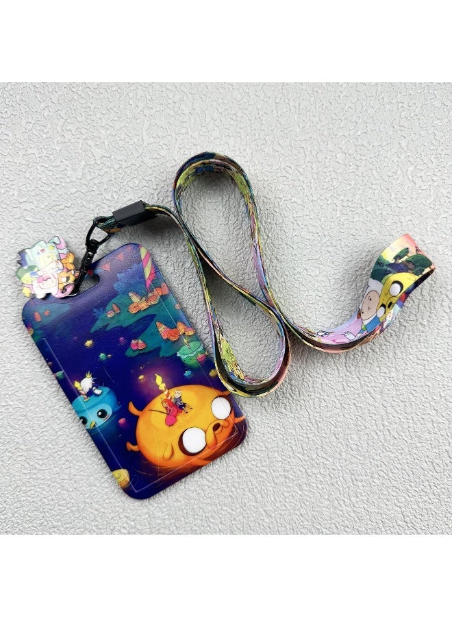 NIBEMINENT 1 - Piece Explorer's Treasure Kpop Photo Card Holder Pendant Key Chain ID Badge Holder ID Card Holder Photo Card Protector for School ID Office ID Access Card for Women Girls