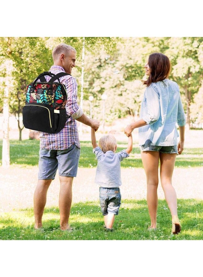 Handcuffs Baby Diaper Bag Multifunctional Maternity Bags New Mom Dad Travel Backpack For Baby Care Nursing (Black)  - Image 5