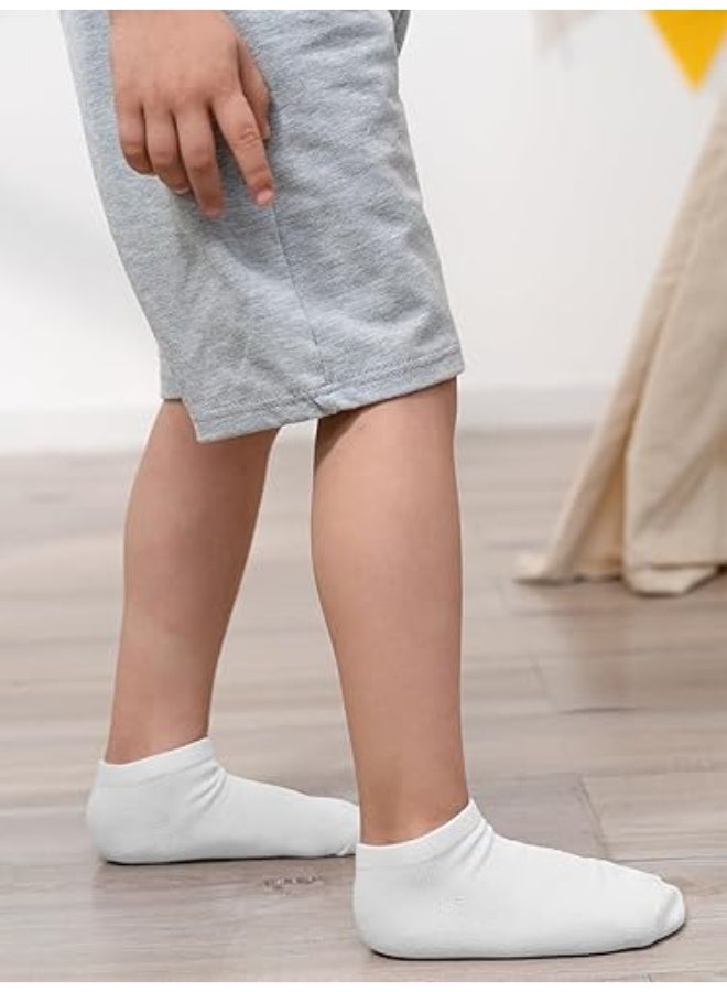 KISSUN 15 Pack Kids' Half Cushion Low Cut Athletic Ankle Socks Boys Girls Ankle Socks - Image 3
