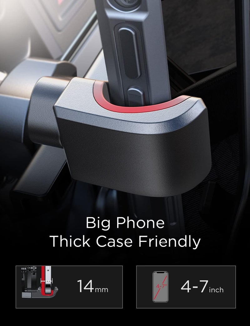 Ainope Car Phone Holder Mount Vent 2025 Gravity Air Vent Phone Holders for Your Car for iPhone 16 Pro Max with Vent Clip Hand Free Cell Phone Car Mount Holder for iPhone 15 Plus Samsung Red - Image 5