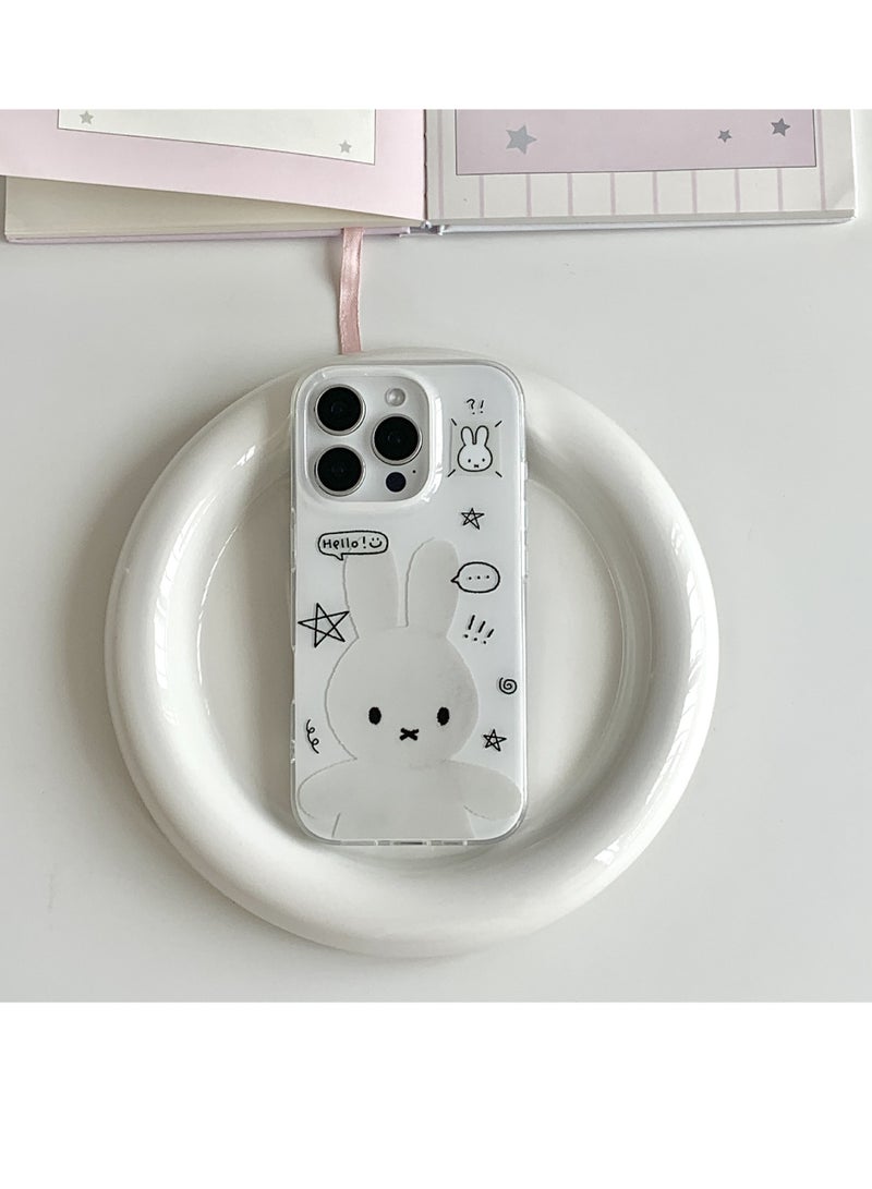 NIBEMINENT Protective TPU Case Cover For iPhone 15 Pro, Miffy Baby Single Shell