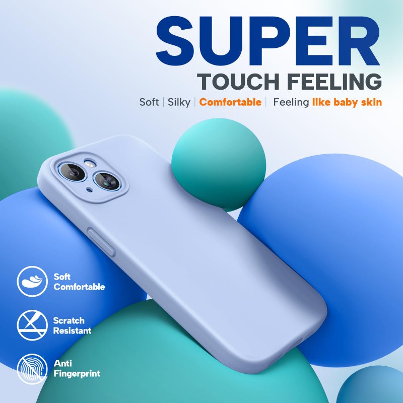 Miracase Compatible with iPhone 15 Case, [Soft Anti-Scratch Microfiber Lining], Liquid Silicone Case Gel Rubber Shockproof Drop Protection Phone Case for iPhone 15, Clove Purple - Image 3