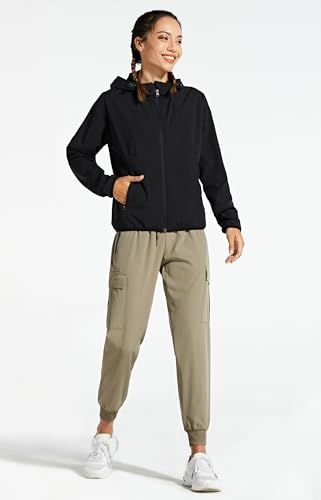 Libin Women's Cargo Joggers Lightweight Quick Dry Hiking Pants Athletic Lounge Casual Travel, Khaki XL - Image 5