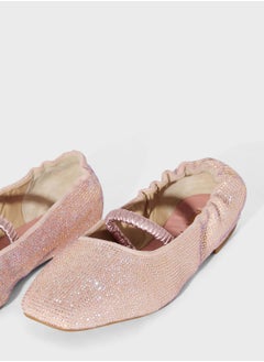 Kat Maconie Kellie Embellished Bullet Ballerinas  - Image 4