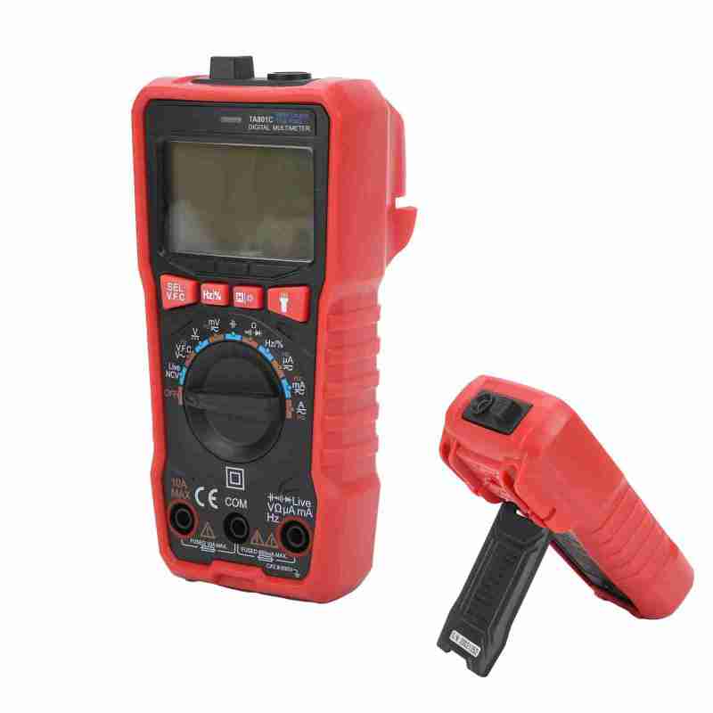Digital Multimeter: 600V Pocket Size, Anti-Fall Soft Rubber Cover, Thicken Bracket, Flashlight Function - High Accuracy Handheld Multimeter for Household & Dark Environment Use - Image 4