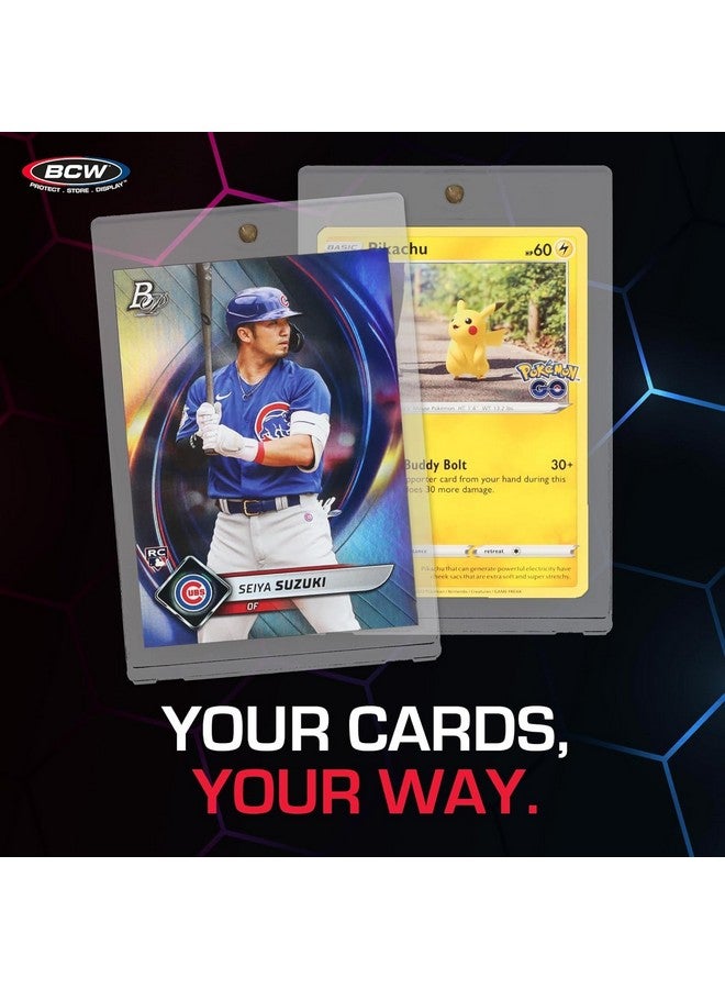 BCW 35 Pt Magnetic Card Holder - 40 Pack | 2-Piece Design With Gold Magnet For Trading Cards | Durable Protective Card Case With Recessed Arrowhead Corners | Magnetic Card Holders For Trading Cards - Image 5