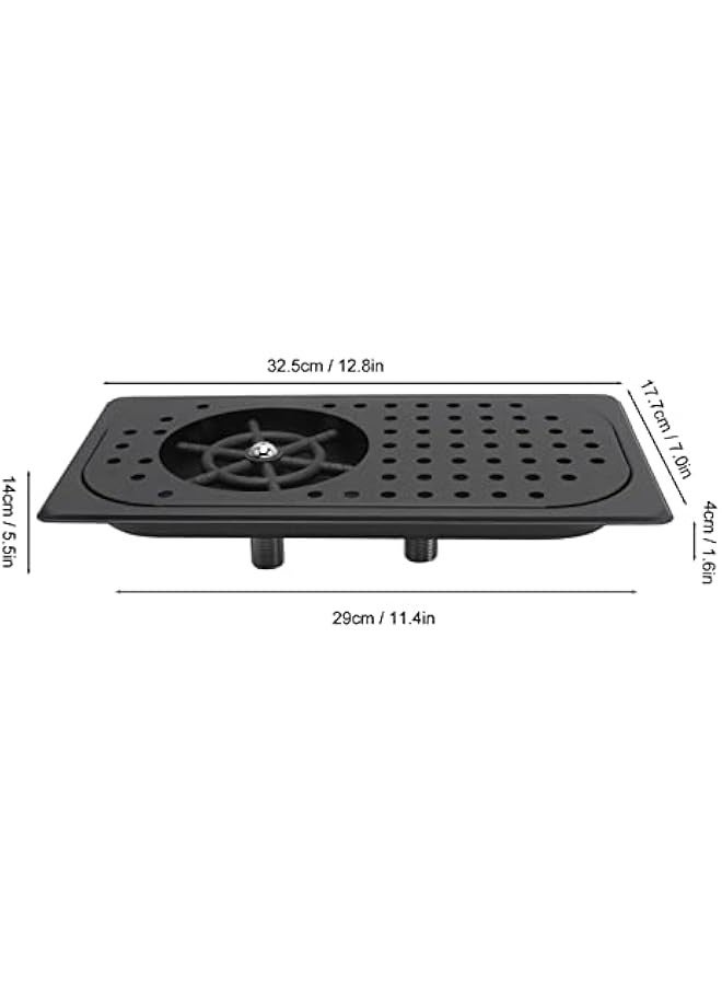 Coffee Cup Pot High Pressure Rinse For Bar Counter Steaming Pot Kitchen Countertop Sink With Drip Tray Hose (Black A) - Image 5